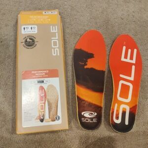 SOLE Performance Medium Cork Shoe Insoles Men's Size 10/Women's Size 12